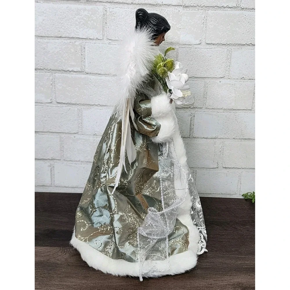 Angel Tree Topper Olive Green Christmas Figure 16